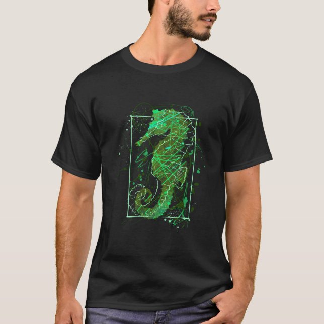 T-shirt Seahorse Beach Aquarium (Devant)