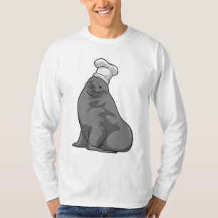 T-shirt Seal as Cook with Chef casquette