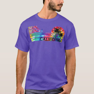 T-shirt Seal Beach California Tie Dye Vintage Inspiré Str