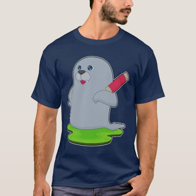 T-shirt Seal Cricket Cricket bat (Devant)