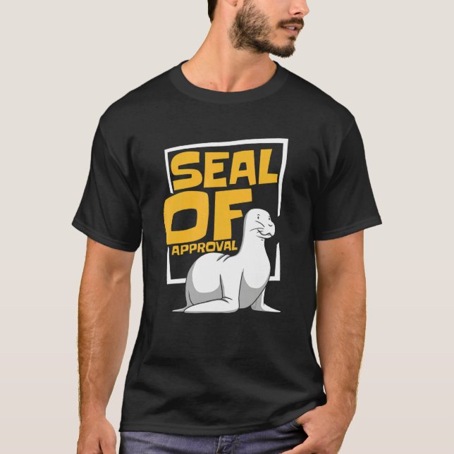 T-shirt Seal Of Approval   Science Nature Biologist Kids B (Devant)