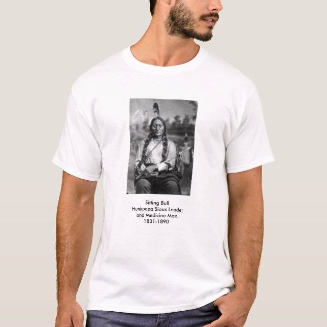 T-shirt Séance Taureau, séance BullHunkpapa… - Customisé (Devant)