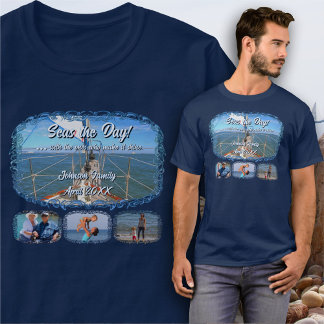 T-shirt Seas the Day Sailing 0869
