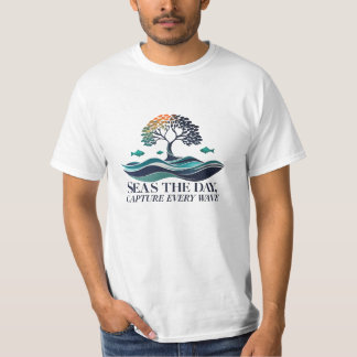 T-shirt Seas the Day – Tee Harmonie Arbre & Océan