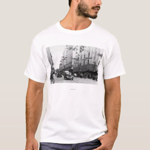 T-shirt Seattle, photographie du centre de scène de rue d