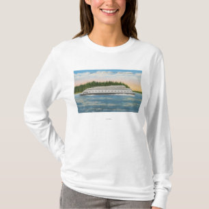 T-shirt Seattle, WA - vue de ferry de Kalakala sur Puget