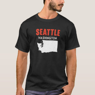 T-shirt Seattle Washington États-Unis État Amérique Voyage