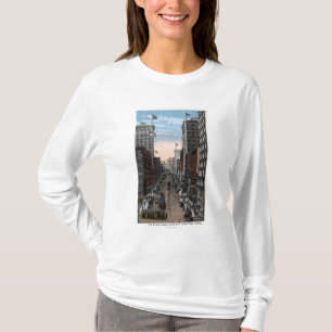 T-shirt Seattle, Washington - vue du nord de 2ème