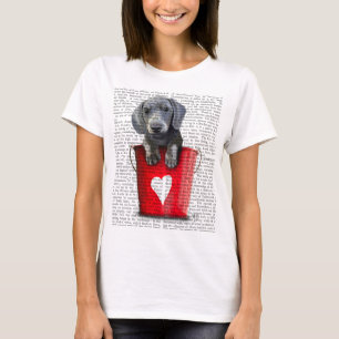 T-shirt Seaux de chiot de teckel d'amour