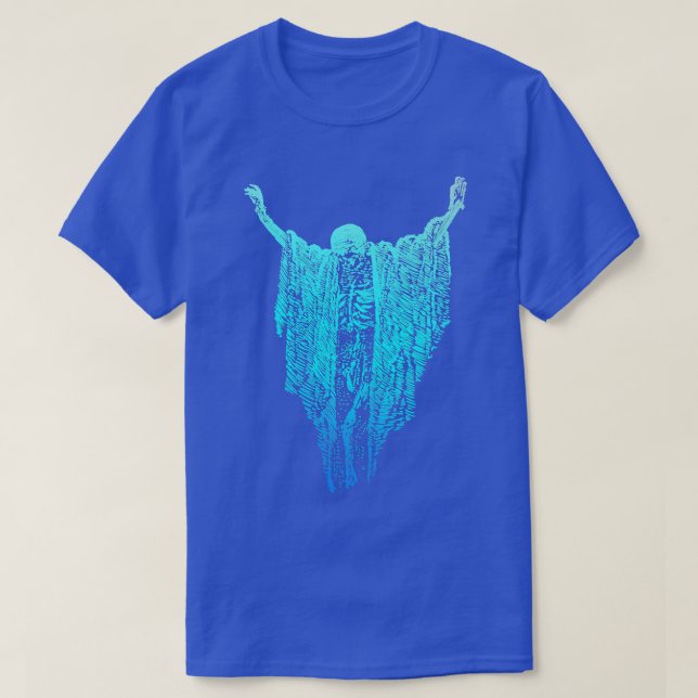 T-shirt Sec    BonesPastel Goth Gradient Skeleton Spiritua (Design devant)