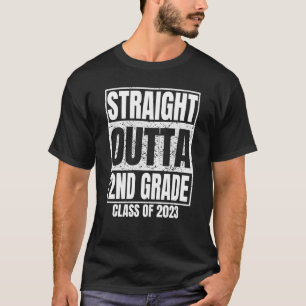 T-shirt Sec classe 2023, Outta droite en 2e année