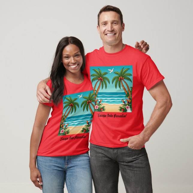 T-shirt "S'Échapper Au Paradis" (Unisexe)