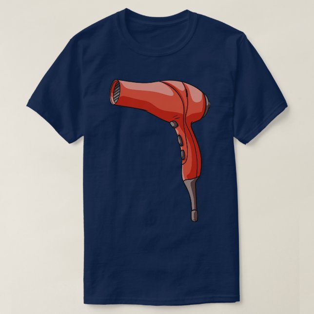 T-shirt Sèche-cheveux Salon de coiffure Dresseur de cheveu (Design devant)