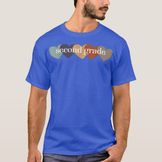 T-shirt Second Grade Teacher Hearts Back to School Teach R