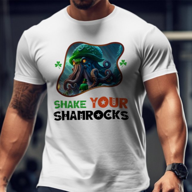 T-shirt Secouez vos Shamrocks - Bal Shamrock chatoyant (Créateur téléchargé)
