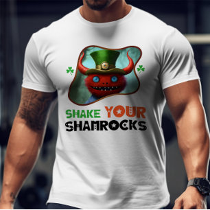 T-shirt Secouez vos Shamrocks - Leprechaun's Pot of Fun