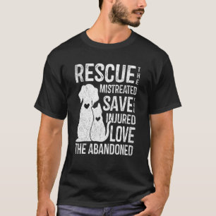 T-shirt Secourir animal de compagnie Save Love mignonne an