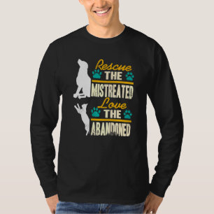 T-shirt Secourir L'Amour Mistréé L'Animal Abandonné Adopte