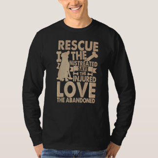 T-shirt Secourir Le Mistreated Sauvons L'Amour Blessé L'Ab