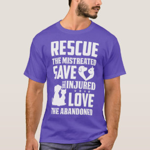 T-shirt Secourir Le Mistreated Sauvons L'Amour Blessé L'Ab