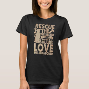 T-shirt Secourir Le Mistreated Sauvons L'Amour Blessé L'Ab