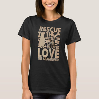 T-shirt Secourir Le Mistreated Sauvons L'Amour Blessé L'Ab
