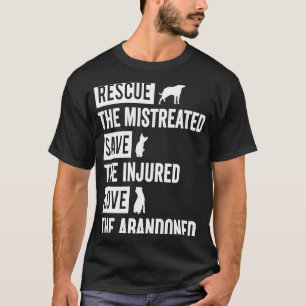 T-shirt Secourir Le Mistreated Sauvons L'Amour Blessé L'Ab
