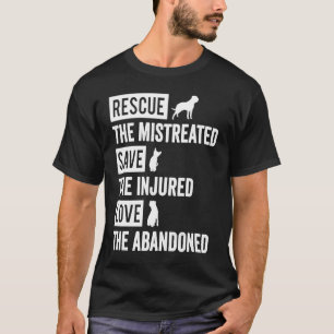 T-shirt Secourir Le Mistreated Sauvons L'Amour Blessé L'Ab