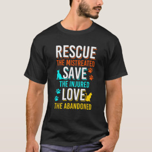 T-shirt Secourir Sauver l'amour Animaux Adopter