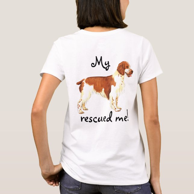 T-shirt Secourir Welsh Springer Spaniel (Dos)
