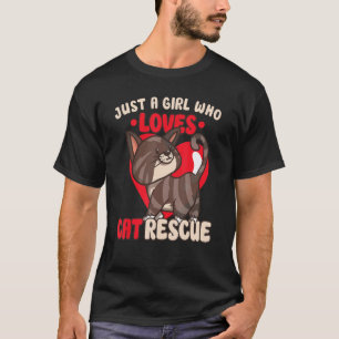 T-SHIRT SECOURT CAT DROITS DES ANIMAUX SECOURT CAT ADOPTIO