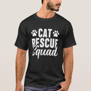 T-shirt Secourt Chat Squad Sauver les animaux Adoption Cha