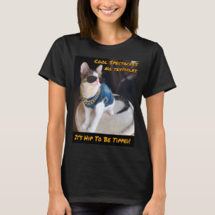 T-shirt Secourt de chat TNR "It's Hip To Tipped"