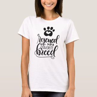 T-shirt Secouru est ma race préférée - Poignée à la main