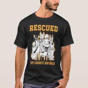 T-shirt Secouru Est Mon Favori De Sauvetage Animale De Rac