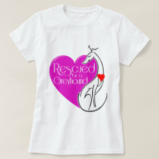 T-shirt Secouru par un chien gris illustré