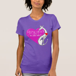 T-shirt Secouru par un Greyhound Dog Art