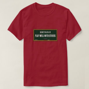 T-shirt Secret à la vie #12 (bien jouer) une chemise Miste