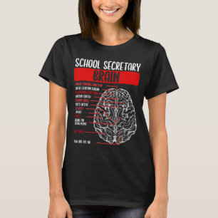 T-shirt Secrétaire de l'école Bureau des secrétaires de l'