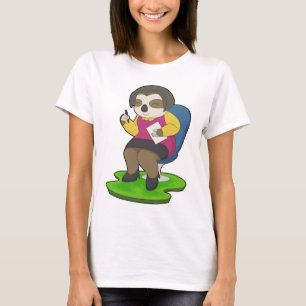 T-shirt Secrétaire Paresseux Papier Bureau