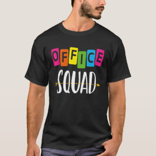 T-shirt secrétaire scolaire retour à l'équipe du bureau sc
