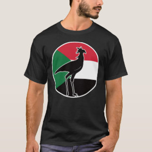 T-shirt Secrétaire Soudan oiseau Secrétaire Soudan Nation 