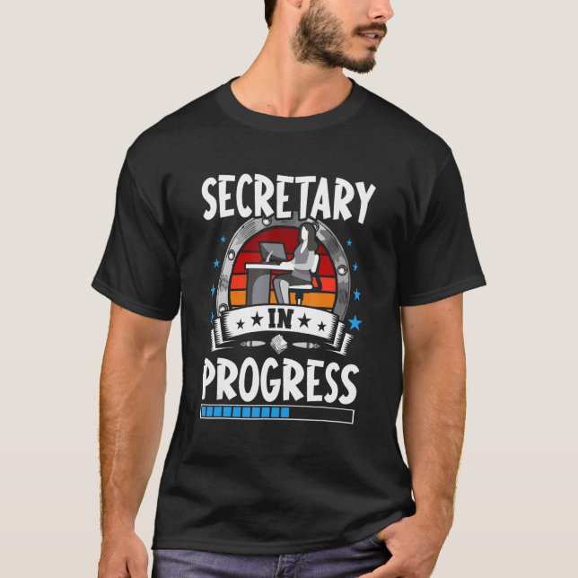 T-shirt Secretary In Progress Trainee Student (Devant)