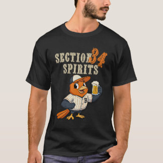 T-shirt Section 34 esprits baseball art