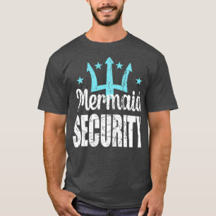 T-shirt Sécurité de la sirène Merdad Mermen Mermaid Papa B