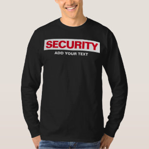 T-shirt Sécurité de l'impression double face pour hommes l