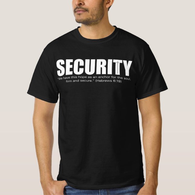 T-shirt Sécurité (Hébreux 6:19) (Devant)