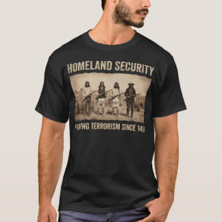 T-shirt Sécurité Intérieure Amérindienne Drôle Indien
