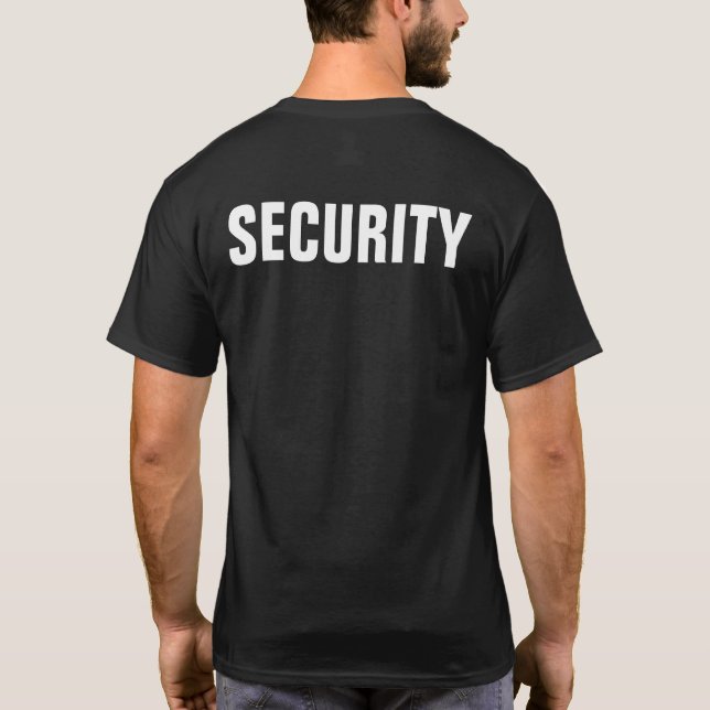 T-shirt Sécurité personnalisée (Dos)