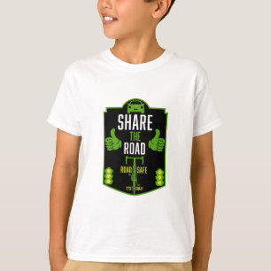 T-shirt Sécurité routière à bicyclette